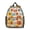 Basketball and Hoop, variant on Basketball and Hoop Multicolor Pattern Backpack for School, Cute School Bag with Adjustable Shoulder Straps and Padded Back, 13.8"x11.4"x6"