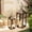 Brass, variant on Nuptio Tall Black Lanterns Decorative Indoor for Pillar Candle Holder , Indoor Outdoor Lanterns for Porch & Patio ,17" & 23" Set of 2 ,No Glass M+L (New)