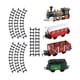 thumbnail image 3 of Juguetes de tren eléctrico,Juegos de trenes eléctricos para niños y niñas Locomotora,Navidad Trenes Juguetes Vagones De Pasajeros,Set de Tren con Vías Sonidos de Luz Regalo de, 3 of 9