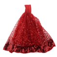 thumbnail image 2 of Vestido de novia de muñeca Elegante vestido de princesa con tubo de boda para muñecas de 30 cm. Magideal Vestido de novia de muñeca, 2 of 7