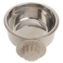 LEORX  Cat Feeders Dog Crate Bowls Hanging No Spill Pet Stainless Steel Easy to Clean