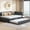 Gray, variant on Yellow Linen Daybed With Portable Trundle Design, No Box Spring, Solid Wood Frame For Easy Home Arrangement Upholstered Bed And Trundle, Space Saving A Compact