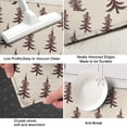 thumbnail image 3 of Brown Christmas Tree Pattern Kitchen Rug Mat,Kitchen Runner Rugs Non Skid Washable,Decorative Kitchen Floor Mats for Kitchen,Sink,Laundry,17"X47", 3 of 5