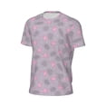 thumbnail image 6 of Wukai Flamingo Print Men's Short-Sleeved Mesh T-Shirt,Quick-Dry Short Sleeve Workout T-Shirt-X-Small, 6 of 8