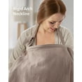 thumbnail image 4 of Funda de lactancia Blissful Diary, muselina para amamantar, color gris, 4 of 7
