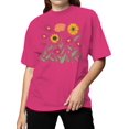 thumbnail image 2 of Aesthetic Floral Graphic Women's T-shirt, 2 of 3
