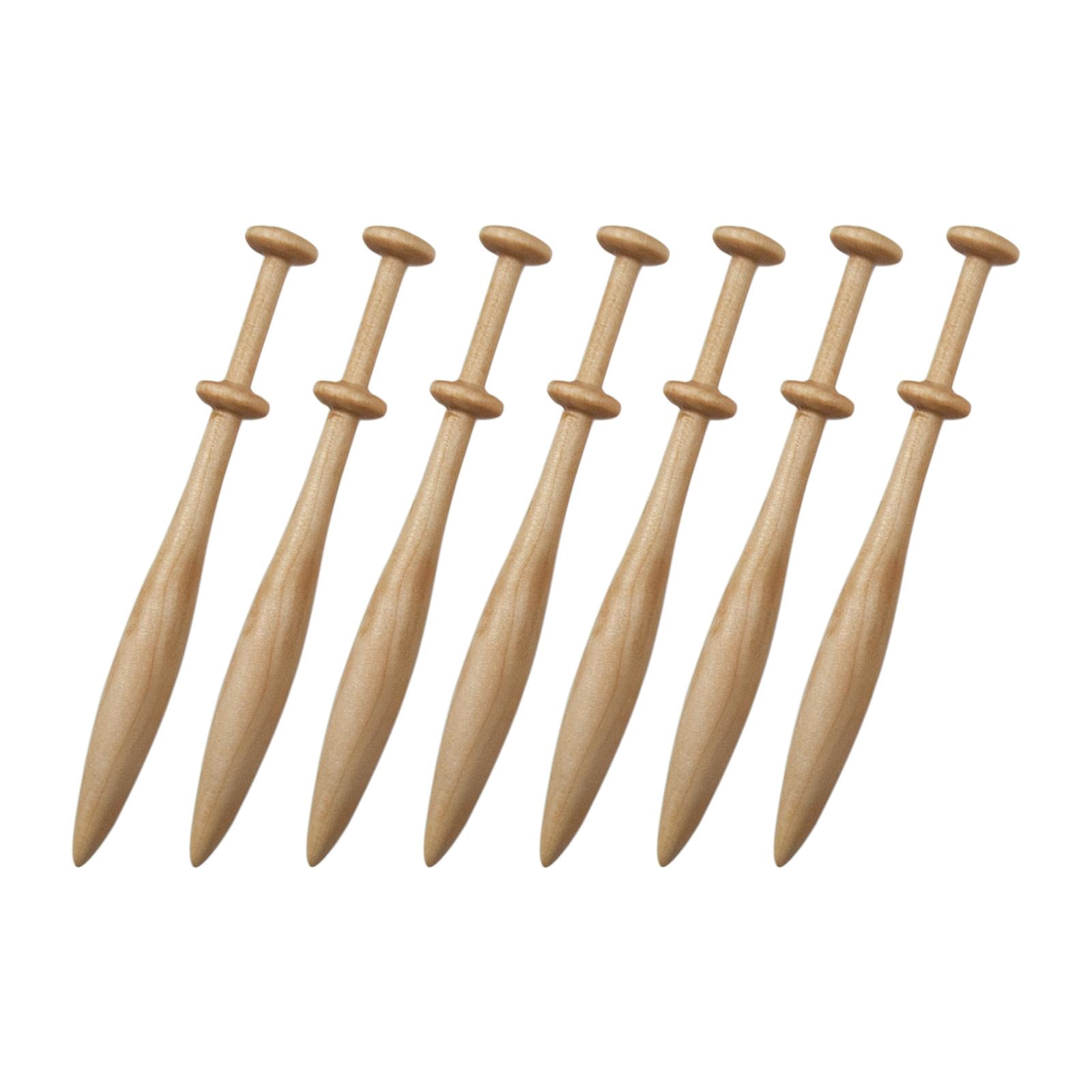 Abbraccia 7Pcs Lace Bobbins Weaving Tools Practical Weaving Supplies Adult Lace Making Hand Knitting Tools for Scarves Gloves Shoes