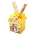 thumbnail image 2 of Portalápices de escritorio para niños y regalo de papelería Organizador de lápices de dibujos animados amarillo adorable, 2 of 8