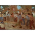 thumbnail image 3 of Pedro Figari 14x11 Black Modern Framed Museum Art Print Titled - Bochas Court (From 1880 Until 1938), 3 of 5