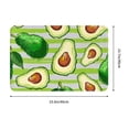 thumbnail image 3 of Fotbe Extra Durable Door Mat - Dirt Trapping Outdoor Welcome Mats - Non-Slip Outdoor Door Mats - Low Profile Front Door Mat - Indoor (16" x 24", Avocado Green Striped ), 3 of 9
