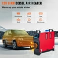 thumbnail image 2 of KFFKFF 8KW Diesel Air Heater Muffler Diesel Heater 12V 8000W Diesel Parking Heater Remote Control Remote Control with LCD Switch for Car Bus Trucks Motorhome and Boats, 2 of 9