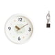 thumbnail image 1 of Escultura de reloj contemporáneo con números silenciosos, figura de resina, reloj de pared decorativo, arte abstracto para decoración del hogar, la of, 1 of 8