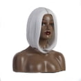 thumbnail image 2 of WIFKLSIIPG Aguichant Femmes Court Blanc Perruque Fête Synthétique Mode Perruques Rose Net Chaud, 2 of 8