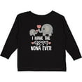 thumbnail image 3 of Inktastic Best Nona Ever Grandchild Gift Boys or Girls Long Sleeve Toddler T-Shirt, 3 of 5