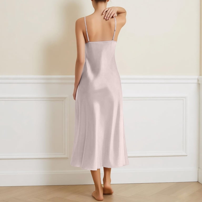 summor cotton night dress Womens Nightgown Summer Cotton Nightdress V Neck Women's Summer Cotton  Nightgowns Women's Spring Summer