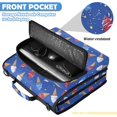 thumbnail image 6 of Zipper Binder with Shoulder Strap 2 inch 3 Ring Waterproof File Folder Organizer Bag 500 Sheet Ice Cream Cones and Shooting Stars, 6 of 8