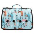 thumbnail image 2 of Bolsa de transporte plegable para exteriores, Animal PEQUEÑO, hombro, gato, cachorro, 8 orificios, bolsa de mano, Alpaca azul claro, 2 of 5