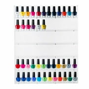 Nail Polish Rack - Acrylic Nail Polish Organizer Holds up to 60-70 Bottles - Clear Nail Polish Holder Nail Polish Storage