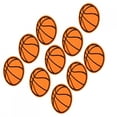 thumbnail image 4 of 10Pcs Cloth Patch Football Basketball Rugby Table Tennis Ball Shape DIY Hand Made Sewing Clothes Accessories(Basketball ), 4 of 8