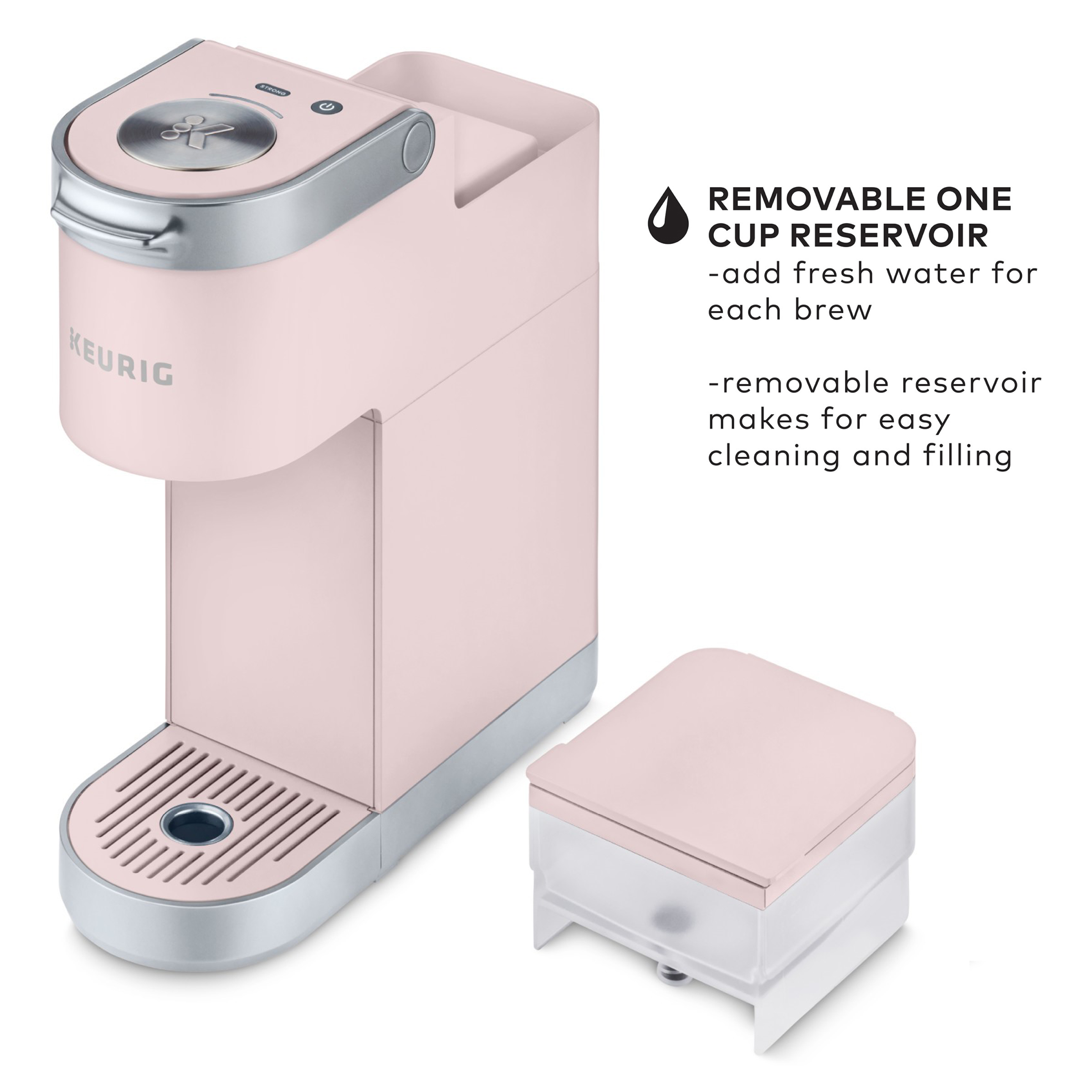 Keurig K-Mini Plus Single-Serve Coffee Maker, Dusty Rose photo 4
