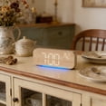 thumbnail image 1 of Digital Clock with Date, Temperature, LED Display, Brightness Control, Battery & Electric Power for Bedroom or Office, 1 of 8