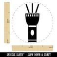 thumbnail image 2 of Flashlight Icon Self-Inking Rubber Stamp Ink Stamper - Pink Ink - Medium 1 Inch, 2 of 7
