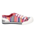 thumbnail image 2 of Rocket Dog Womens Jazzin Eden Stripe Lace Up Canvas Trainer, 2 of 4