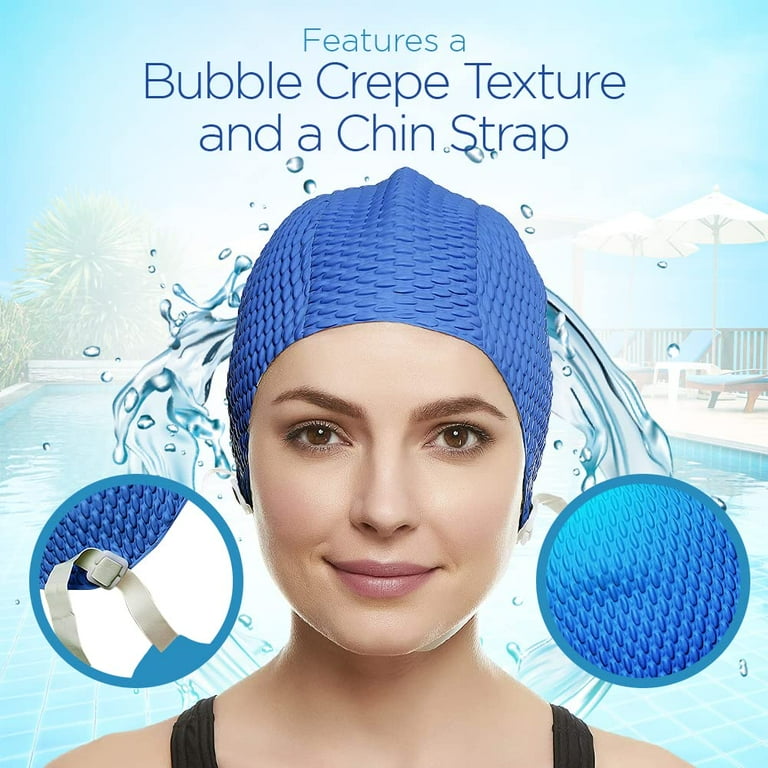 Bubble Cap Swim Cap With Strap Water Gear Bubble Swim Cap Natural