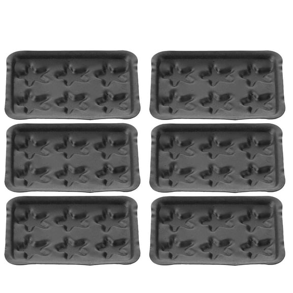 HONMEET 6pcs Mini Bread Loaf Pans Bakeware Set for Dollhouse Accessories Alloy Small Baking Pans