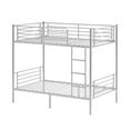 thumbnail image 5 of Zimtown Upgrated Twin over Twin Bunk Bed, Metal Bed Frame with Flat Step Ladder, Gray, 5 of 11