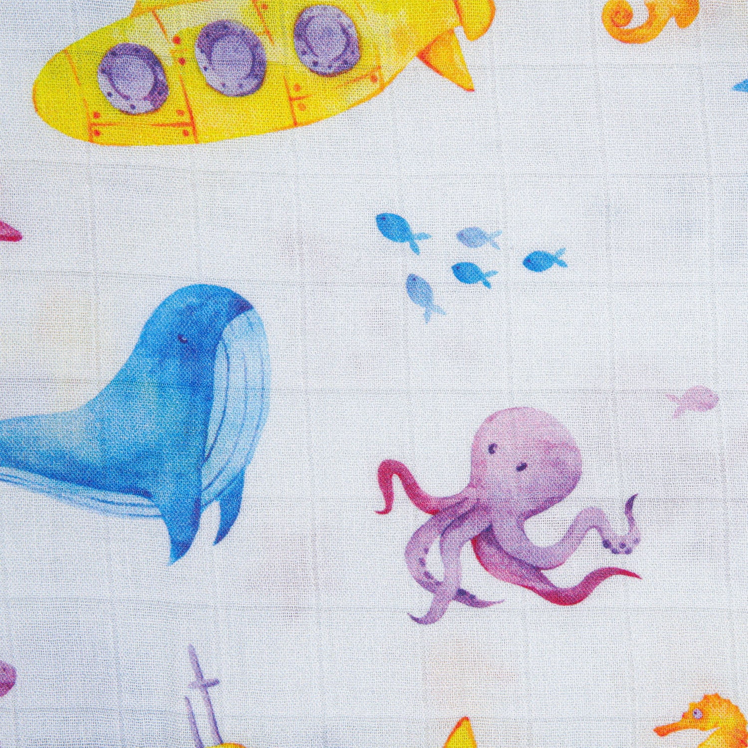 Muslin Swaddle - Undersea