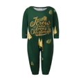 thumbnail image 2 of RUINIXCW Family Christmas Pajamas Matching Set Christmas Jammies Family Holiday Outfits Xmas PJS Set Sleepwear for Whole Family Tree Letter Print Long Sleeve Tops and Plaid Pants Set, 2 of 10