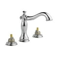 thumbnail image 2 of Delta Cassidy Two Handle Widespread Bathroom Faucet - Less Handles, Chrome, 2 of 2