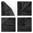 thumbnail image 5 of Mens Solid Color Slim Fit Business Casual Blazer, 5 of 5