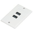 thumbnail image 4 of Pared Compuesta De Componentes USB 3.0 De 2 Puertos, Material Premium Duradero Confiable 2 Placa De Pared USB 3.0 Para Carga, 4 of 7