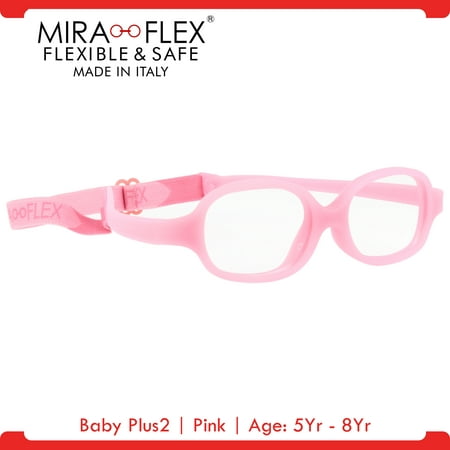 Miraflex: Baby Plus2 Unbreakable Kids Eyeglass Frames | 42/14 - Pink | Age: 5Yr - 8Yr
