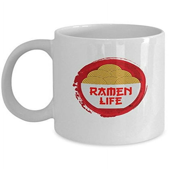 Cups Noodles Ramen 11 oz Coffee Mug - Japanese Gifts White Ceramic