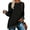 1# Black, variant on SWQZVT Womens Fall Tops Long Sleeve Shirts Crewneck Loose Casual Pullover Fashion Color Block Side Split Black Tunic Tops Lightweight Sweatshirts Size L