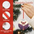 thumbnail image 4 of Zufioo Butterfly Over Lavender Print Large Acrylic Christmas Ornaments, Suitable for Christmas Tree Christmas Holiday Party Pendant Decorations-Round Shape, 4 of 7