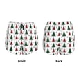 thumbnail image 3 of Yiaed Buffalo Plaid Christmas Trees Print Women's Running Shorts with Liner 3 Zipper Pockets Elastic Workout Athletic Gym Yoga Shorts-XX-Large, 3 of 7