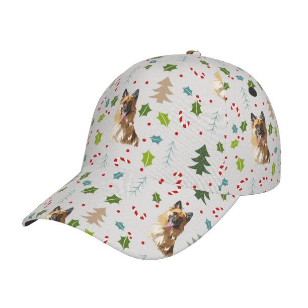 Fotbe German Shepherd Dog Gorro Clásico de Béisbol, Gorra Ajustable con Broche Snapback, Gorro de Exterior de Algodón Suave