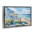 thumbnail image 3 of Stupell Industries Beach Villa Overlook Gray Framed Floater Canvas Wall Art, design by LSR Design Studio, 17 x 25, 3 of 9