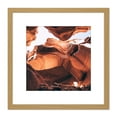 thumbnail image 1 of Antelope Canyon USA Rock Erosion Photo 8X8 Inch Square Wooden Framed Wall Art Print Picture with Mount, 1 of 4