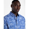 thumbnail image 5 of George Men's & Big Men's Modern Fit Poplin Button Up Shirt with Short Sleeves, Sizes XS-5XL, 5 of 5