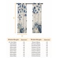 thumbnail image 6 of Fsddascl Blue Fall Pumpkins Blackout Curtains for Bedroom/Living Room, Thermal Insulated Kitchen Curtains, Thanksgiving Maple Leaf Tree Grommet Darkening Window Treatment Drapes 42"x84"x2, 6 of 6