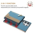 thumbnail image 4 of Decase Removable 2-in-1 Magnetic Wallet Case Compatible with Samsung Galaxy S25 Ultra,PU Leather Flip Cover with RFID Blocking,6 Card & Cash Slots,Shockproof Anti-Scratch PC+TPU Back Cover,Lightblue, 4 of 12
