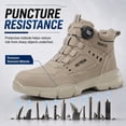 thumbnail image 6 of LAoutun Steel Toe Safety Shoes for Men Lightweight Work Shoes Dial Closure Puncture Resistant Work Boots Brown, 6 of 6