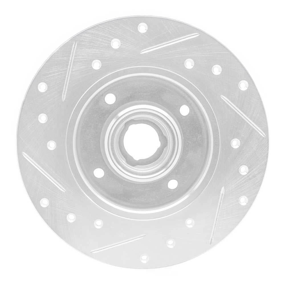 Dynamic Friction Company 631-74005R DFC Brake Rotor - Drilled And Slotted - Silver