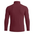 thumbnail image 6 of Stamzod Mens Sweater Plus Size Fashion Casual High Neck Long Sleeve Pullover Sweaters 2026 Fall Winter Clothes Wine D L, 6 of 7