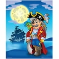 thumbnail image 2 of Viskova, Klara 15x18 Gold Ornate Wood Framed with Double Matting Museum Art Print Titled - Pirate with Big Moon, 2 of 4